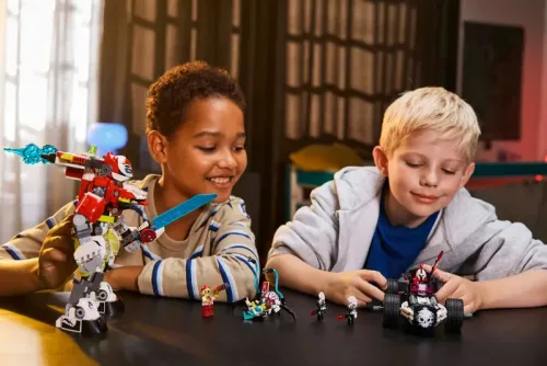 LEGO Dreamzzz 71497 Cooper tigrisrobotja és Zero Hot Rod autója