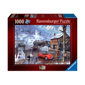   Puzzle 1000 db – Vonatállomás (Ravensburger, The Railway Crossing)