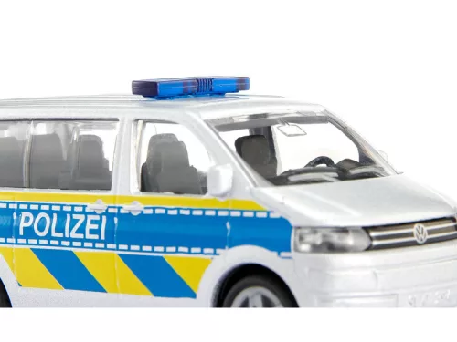SIKU VW T5 autópályarendőrség – német Polizei kisbusz (1:55)