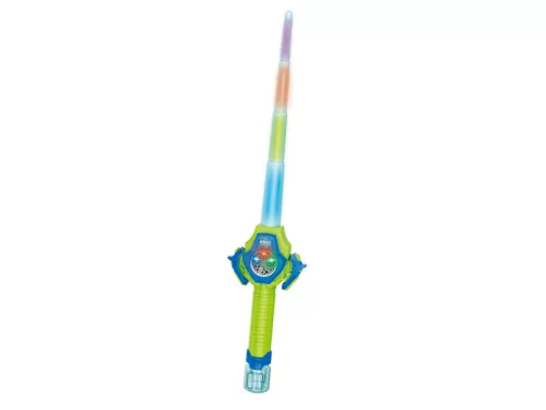 Buborékfújó lézerkard fénnyel és hanggal + 110 ml folyadék