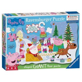   Peppa malac karácsonya – óriás padlópuzzle 32 db (Ravensburger)