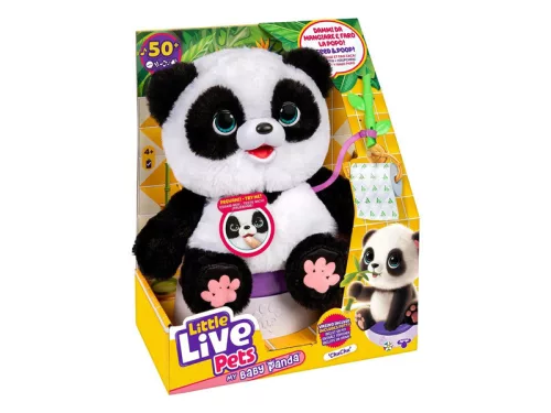 Little Live Pets My Baby Panda ChuChu interaktív plüssállat, etethető és biliztethető panda