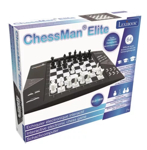 ChessMan Elite elektronikus sakk-készlet – Lexibook, világításos kijelzővel