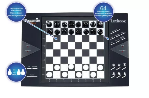 ChessMan Elite elektronikus sakk-készlet – Lexibook, világításos kijelzővel