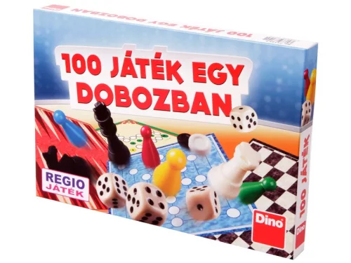 Dino 100 játék egy dobozban társasjáték-gyûjtemény
