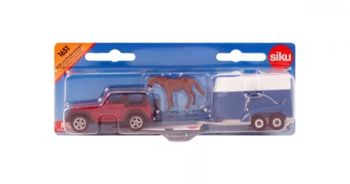 SIKU Jeep Wrangler lószállítóval 1:55 - 1651