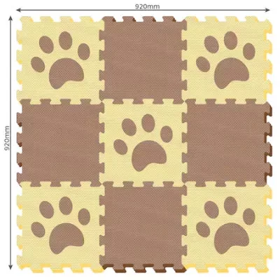 Szivacsszőnyeg tappancsos 9db-os