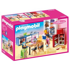   Playmobil Családi konyha 70206 – Dollhouse szerepkonyha 129 db kiegészítővel