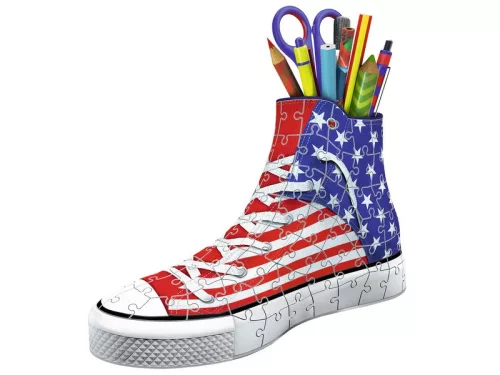 Ravensburger Amerika tornacipő – 108 db-os 3D puzzle tolltartó