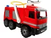 LENA Mercedes‑Benz műanyag tűzoltóautó, vízpermetezővel, 65 cm