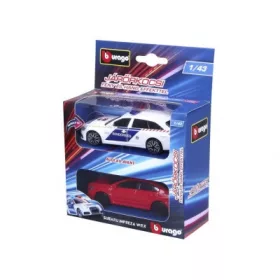   Bburago 1/43 - Audi A6 rendõrautó és üldözöttje (Subaru Impreza)
