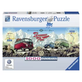   Ravensburger puzzle 1000 db – VW kisbuszok a Brenner-hágón (panoráma)