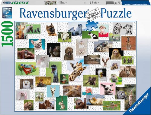 Puzzle 1500 db - Vicces állatok