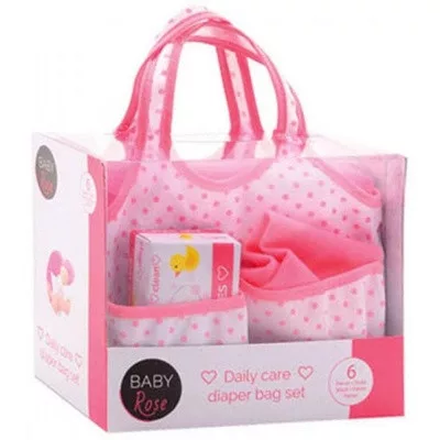 Baby Rose pelenkázó táska kiegészítőkkel