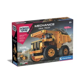   Clementoni Tudomány és Játék – Mechanics Haul Truck bányaautó építőkészlet, 2 modell, 150+ alkatrész
