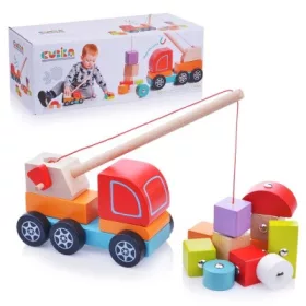 Cubika Fa darus autó mágneses rakománnyal
