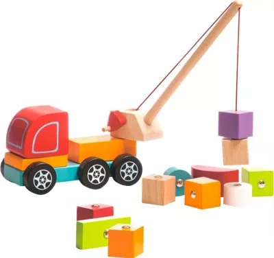 Cubika Fa darus autó mágneses rakománnyal