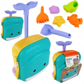 Homokozó és kádjáték szett húzható bőröndben