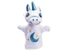 Egyszarvú kézi báb – többféle, 27 cm