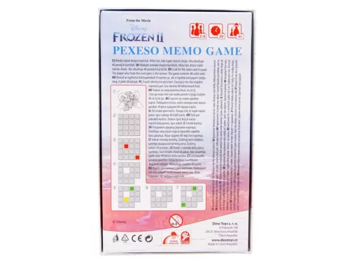 Dino Jégvarázs II memóriajáték – párosító kártyajáték Jégvarázs rajongóknak