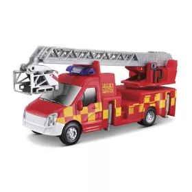   Bburago tűzoltóautó létrával – műanyag játékautó, piros, 1:50, 10 cm