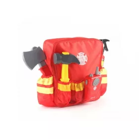 Tűzoltó jelmez hátizsákban 6 kiegészítővel