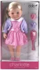 Charlotte kifesthető és fésülhető puha baba - 36 cm