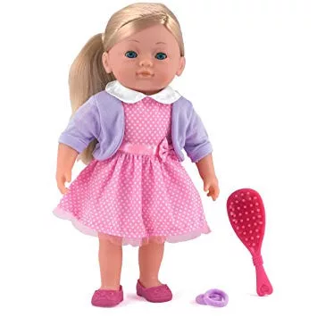 Charlotte kifesthető és fésülhető puha baba - 36 cm