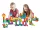 Szivacs építőkocka, 34 db/doboz – Rainbow Blocks, habszivacs építőjáték