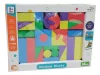 Szivacs építőkocka, 34 db/doboz – Rainbow Blocks, habszivacs építőjáték