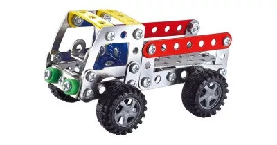 Teherautó 112 darabos fém építőjáték