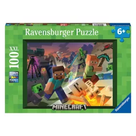 Ravensburger Puzzle 100 db – Monster Minecraft, XXL méret