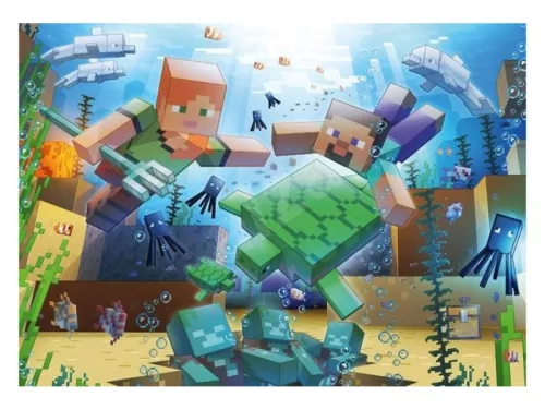 Ravensburger Puzzle 1000 db - Minecraft Mosaic