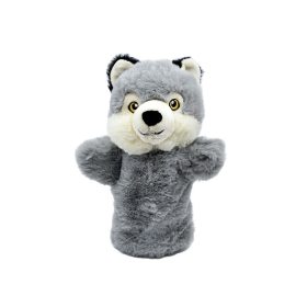   ECO kézibáb – farkas, 24 cm, újrahasznosított PET plüssből