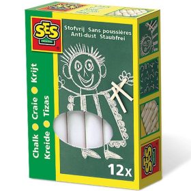 SES táblakréta 12 darabos készlet - fehér