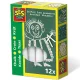 SES táblakréta 12 darabos készlet - fehér