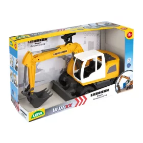   LENA Liebherr markológép 48 cm – nagy műanyag játék munkagép fiúknak