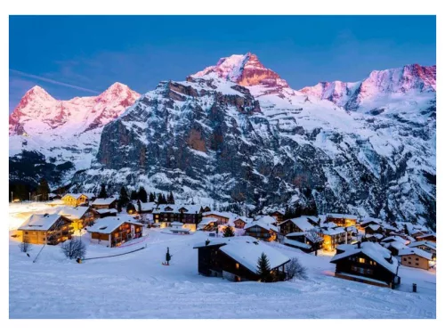 Ravensburger puzzle 1000 db – Beautiful Mountains: Mürren, Berner Oberland