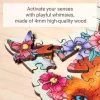 Ravensburger Colorful Fox fa puzzle – 150 darabos, formapuzzle, virágos róka motívummal