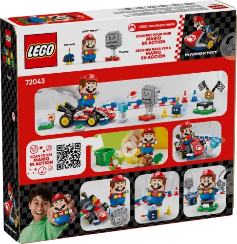 LEGO Super Mario: Mario Kart – Interaktív LEGO Mario Standard Kart (72043)