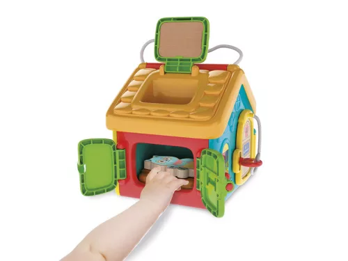 Baby Clementoni Montessori Kulcsos Házikó – finommotorika és problémamegoldás fejlesztő babajáték