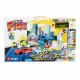 Bburago Street Fire autómosó pálya 1:43 kisautóval, fény‑ és hangeffektekkel