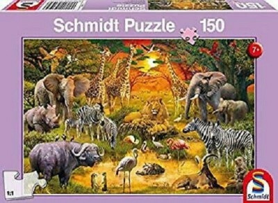 Schmidt Afrikai állatok puzzle 150 db-os 56195