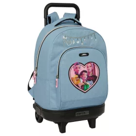   K-pop Démonvadászok Denim Dreams prémium gurulós iskolatáska, táska 45 cm