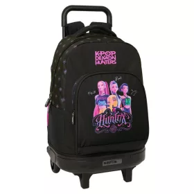   K-pop Démonvadászok Negra prémium gurulós iskolatáska, táska 45 cm