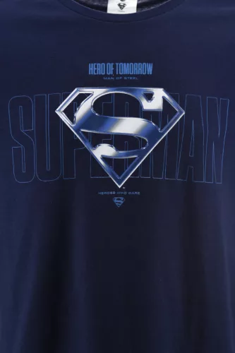 Superman Man of Steel férfi rövid póló, felső L