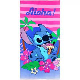   Disney Lilo és Stitch, A csillagkutya Aloha fürdőlepedő, strand törölköző 70x140cm (Fast Dry)