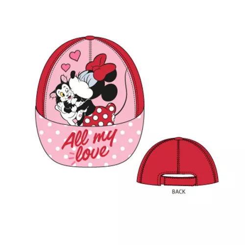 Disney Minnie All My Love Red gyerek baseball sapka 52 cm