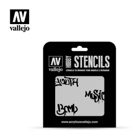 Vallejo Stencil - Street Art 1 (ST-LET003)
