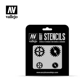 Vallejo Stencil - Gear Marks (ST-SF001)